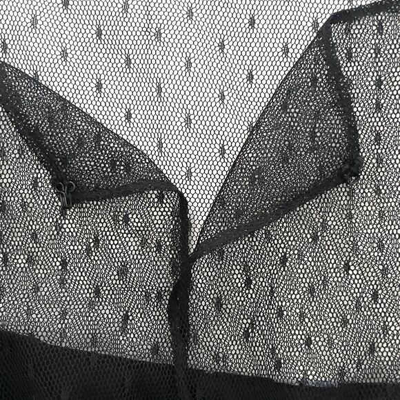 Jill Jill Stuart Floral Printed Organza Mesh Fit & Flare Blk Cocktail Dress - Picture 12 of 15